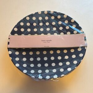 Kate Spade Navy and White Polka Dot Plates
